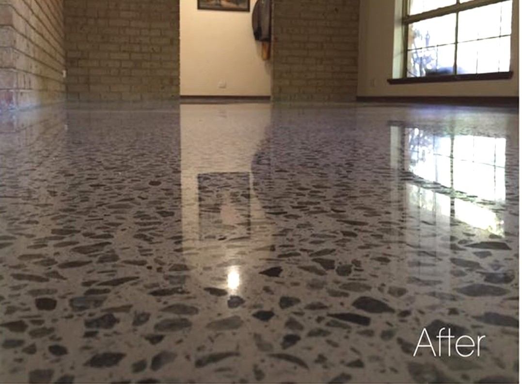 After polished Agg Floor Hawke’s Bay